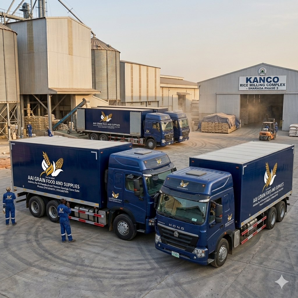 AAI Grain staff loading food commodities in warehouse